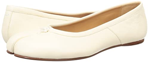 Maison Margiela S58WZ0042-P3753 Tabi Women's Ballet Shoes, White, US Men's Size 5.5 (23.5 cm)