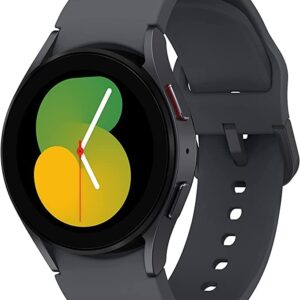 SAMSUNG Galaxy Watch 5 [2022] Latin Specs (40mm) Bluetooth Aluminum Case BioActive Sensor Sleep Tracking Heart (40mm, Gray/Graphite + 15W Wall Charger)