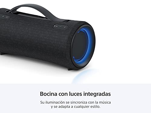 Sony SRS-XG300 X-Series Wireless Portable-Bluetooth Party-Speaker IP67 Waterproof and Dustproof with 25 Hour-Battery and Retractable Handle, Black (Renewed)