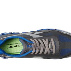 Reebok Zig Pulse Work EH Comp Toe Grey/Blue 7 B (M)