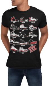 jordan retro sneakers image t shirt to match jordans, tee to match jordan 1 2 3 4 5 6 11 12 13 gift for jordan black