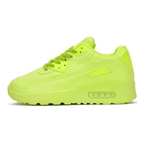 cape robbin skywalker sneakers for women, wedge fashion sneaker shoes for women with chunky block heels,lime,9