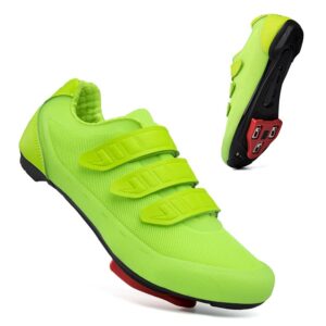 Mens Womens Indoor Cycling Shoes Compatible with Peloton Bike Shoes Cycling Shoes,Green