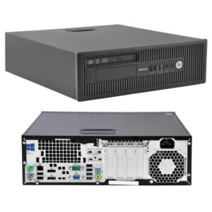 HP Elitedesk 800 G1 SFF Desktop PC,Refurbished Desktop i5,Win 10 Business Computers,32GB RAM,512GB SSD,DVD,DP,HDMI,WiFi,BT,VGA,USB,Wireless Keyboard and Mouse + TJJ Mouse PAD (Renewed)