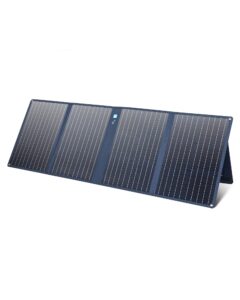 anker 625 solar panel with adjustable kickstand, 100w portable solar generator, compatible with powerhouse 256wh, 512wh, and 1229wh (sold separately), for camping, hiking, blackouts (renewed)