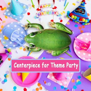 ZQ Inflatable Frog Party Decorations Frog Birthday Party Supplies, Perfect for Princess Tiana Party, Also Jumbo Frog Pranks for Adults Kids