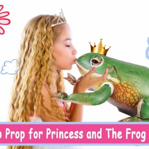 ZQ Inflatable Frog Party Decorations Frog Birthday Party Supplies, Perfect for Princess Tiana Party, Also Jumbo Frog Pranks for Adults Kids