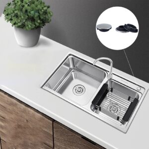 2 Pack Kitchen Sink Faucet Hole Cover Faucet Hole Cover Stainless Steel (Dia 1.22 to 1.57 Inch, Short)