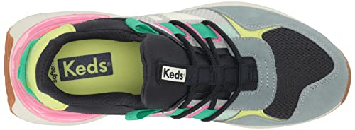 Keds Women's Tiasa Trail Sneaker, Navy/Pink, 7.5