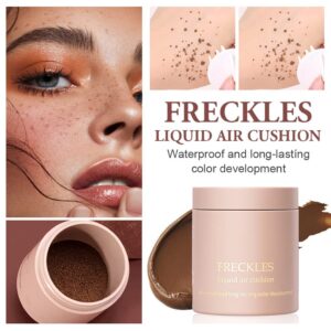 Magic Fake Freckles stamp pen, Liquid Freckle Pen Natural Makeup Stamp, Waterproof Long Lasting Quick Dry Small Spot , Upgrade Design (01#Saddle Brown)