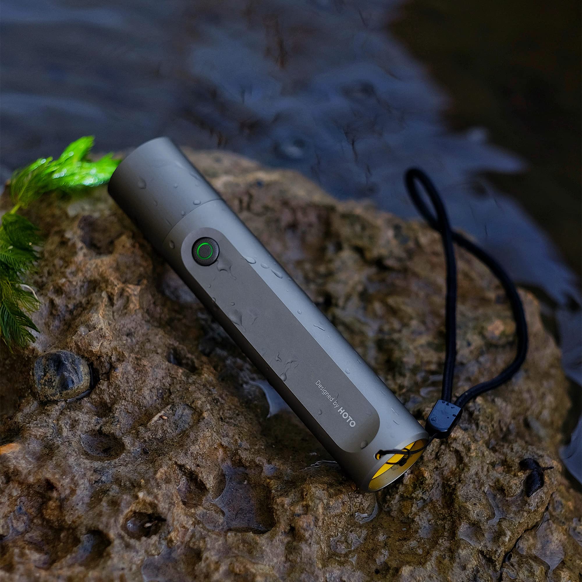 HOTO Flashlight Fit, LED Rechargeable, USB-C Charging, 3 Modes, Up to 24 Hours, 1500mAh, 280 Lumens, 656ft, IP55 Waterproof, Compact Flashlight Widely Used in Camping, Hiking, Emergency, Mountaineerin