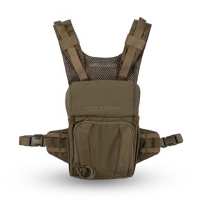 eberlestock recon modular bino pack - advanced binocular harness system with customizable attachments - dry earth - small