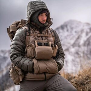 Eberlestock Recon Modular Bino Pack - Advanced Binocular Harness System with Customizable Attachments - Dry Earth - Small