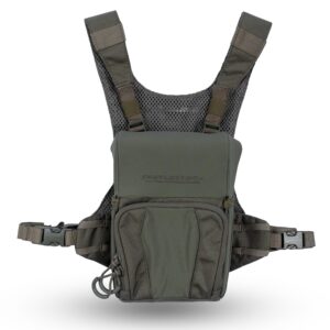 eberlestock recon modular bino pack - advanced binocular harness system with customizable attachments - military green - small