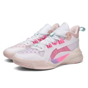 Neutral Basketball Shoes Breathable mesh Men's Shoes Women's Shoes Super Light Tennis Shoes Combat Shoes Actual Combat Shoes Outdoor Shoes Pink