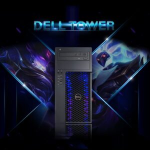 Dell RGB Gaming Desktop PC, Intel Quad I5 up to 3.6GHz, 16GB RAM, GeForce GTX 1050 Ti 4G GDDR5, 128G SSD + 2TB, DVD, WiFi & Bluetooth, RGB Keyboard & Mouse, Win 10 Pro (Renewed)