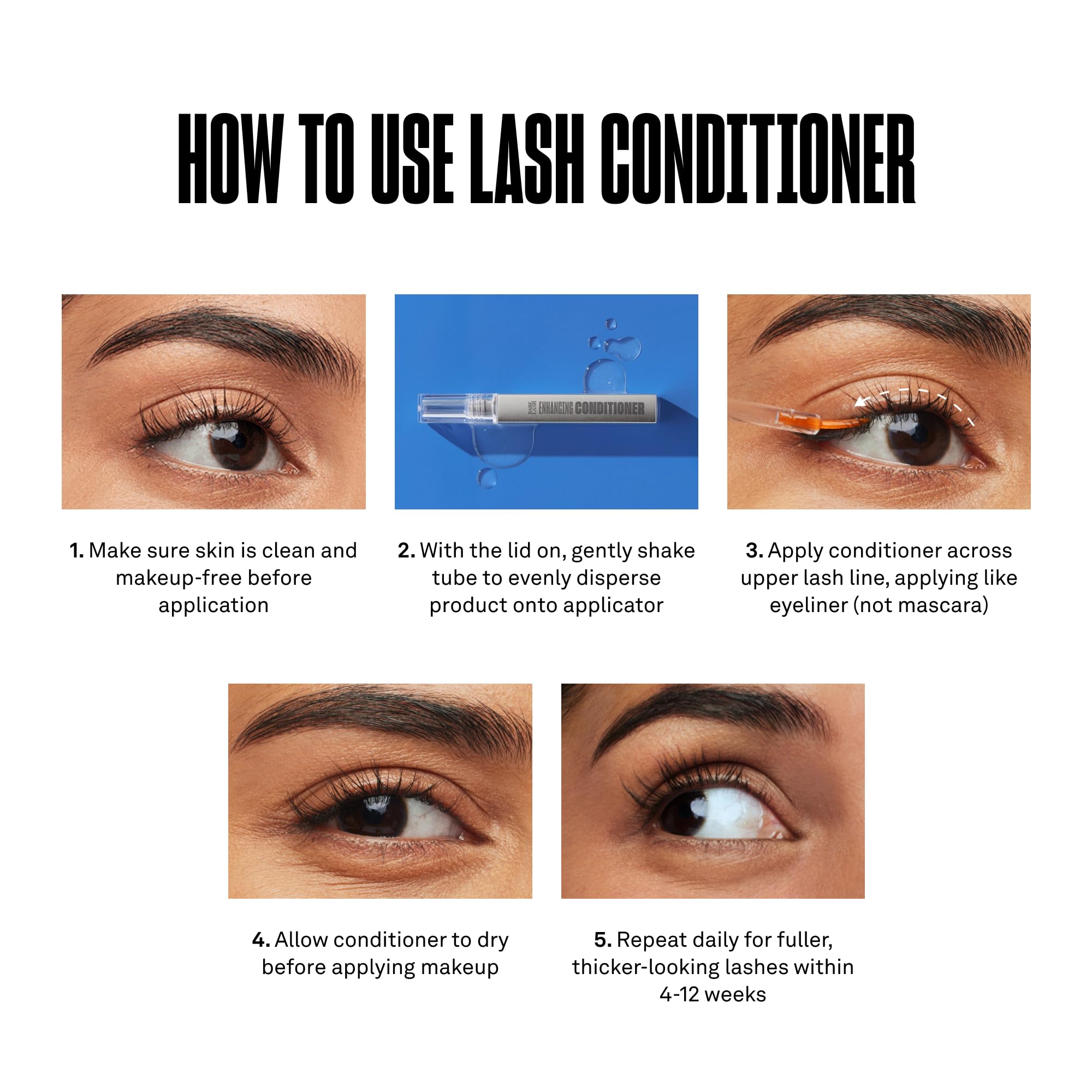 Babe Lash Enhancing Conditioner - Conditioning Serum for Eyelashes, with Peptides and Biotin, Promotes Fuller & Thicker Looking Lashes, Companion to Essential Lash Serum | 1mL, Starter Supply