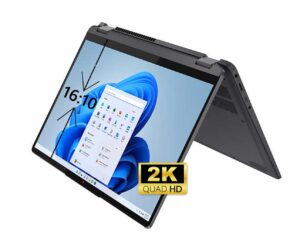 lenovo newest flex 5 14" 2-in-1 touchscreen laptop, 16:10 2k qhd (2240 x 1400) 100% srgb display, 8-coreamd ryzen 7 5700u, fingerprint, webcam, type-c, win 11, w/hdmi (16gb ram | 512gb pcie ssd)