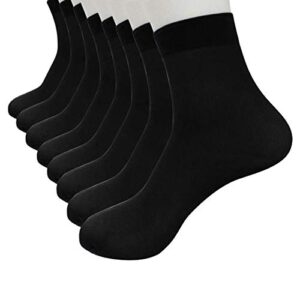 elastic stockings silky fiber ultra-thin men silk short 4 socks pairs socks athletic socks women mid calf