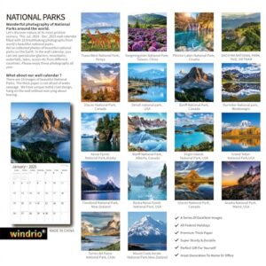 2024 Wall Calendar,Calendar 2025, 18 Months July 2024 - December 2025, Wall Calendar National Parks, 12" x 24" Opened,Full Page Months Thick & Sturdy Paper for Gift Perfect Calendar Organizing & Planning