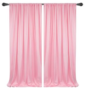 10x10ft pink backdrop curtains for parties - pink backdrop curtain for baby shower birthday photo home party curtains backdrop 5x10ft 2 panels