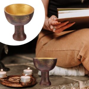 Zerodeko Holy Cup The Last Crusade Cup Christ Chalice Crafts Resin Replicas Props Collectible Decorative Ornaments for Halloween Cosplay Costume Props