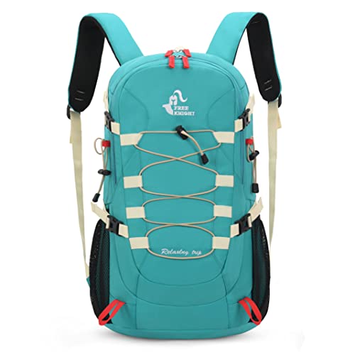 King'sGuard 40L Hiking Backpack Men Women Travel Backpack Waterproof Climbing Daypack with Rain Cover for Mountaineering Backpacking (Blue)