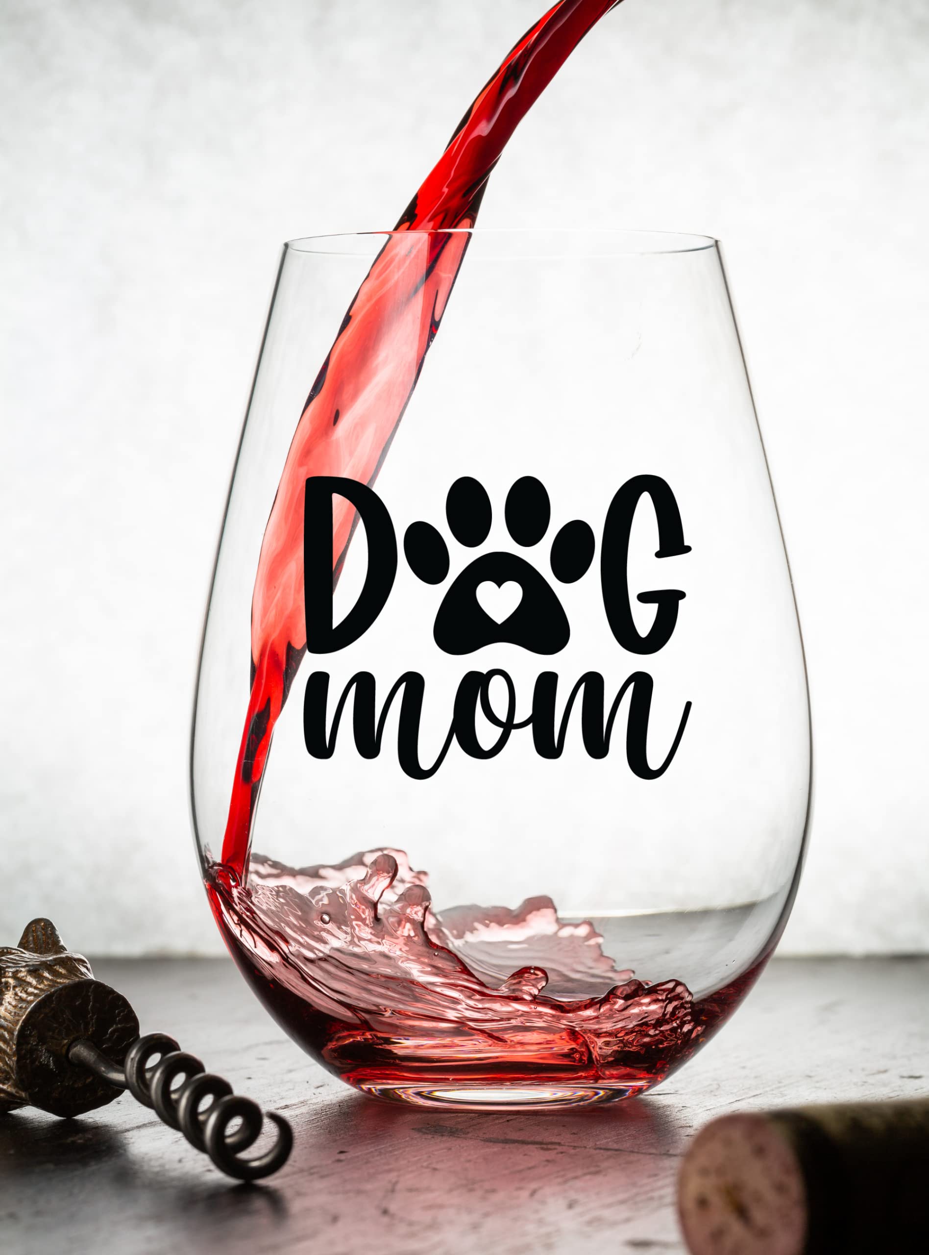 Dog Mom Gifts for Women - Funny Dog Mom Wine Glass & Coffee Mug for Mother’s Day, Christmas Gift, Best Friend Gift, Birthday’s, Grandma