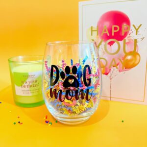 Dog Mom Gifts for Women - Funny Dog Mom Wine Glass & Coffee Mug for Mother’s Day, Christmas Gift, Best Friend Gift, Birthday’s, Grandma