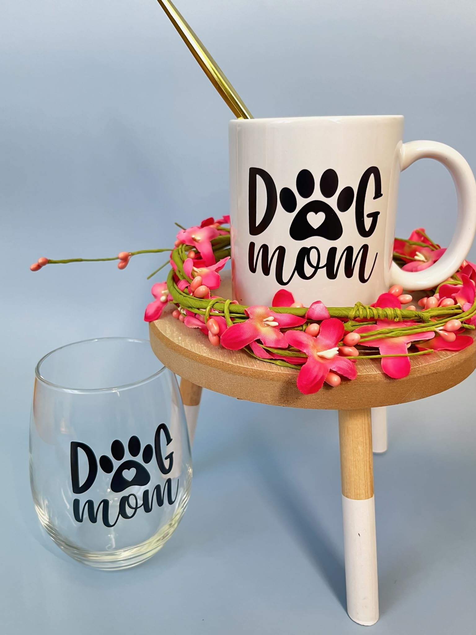 Dog Mom Gifts for Women - Funny Dog Mom Wine Glass & Coffee Mug for Mother’s Day, Christmas Gift, Best Friend Gift, Birthday’s, Grandma