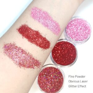 FREEORR 3 Colors Glitter Lip Kit, Diamond and Glitter Metallic Lip Powder with Lip Primer, Waterproof Long Lasting & Smudge Proof, Shimmer Sparkly Glitter Lip Cosmetic without Sticky Flake Off Set A