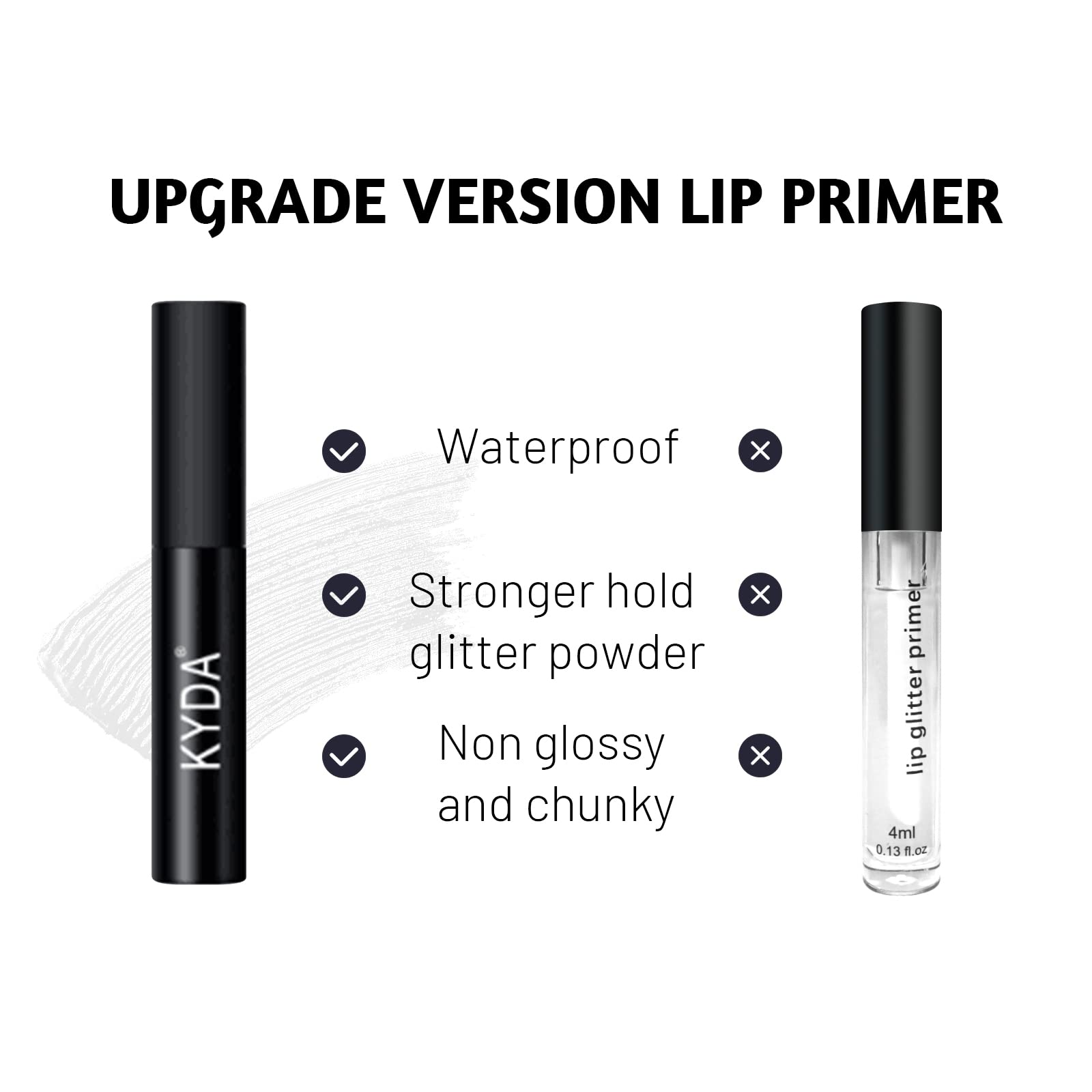 FREEORR 3 Colors Glitter Lip Kit, Diamond and Glitter Metallic Lip Powder with Lip Primer, Waterproof Long Lasting & Smudge Proof, Shimmer Sparkly Glitter Lip Cosmetic without Sticky Flake Off Set A