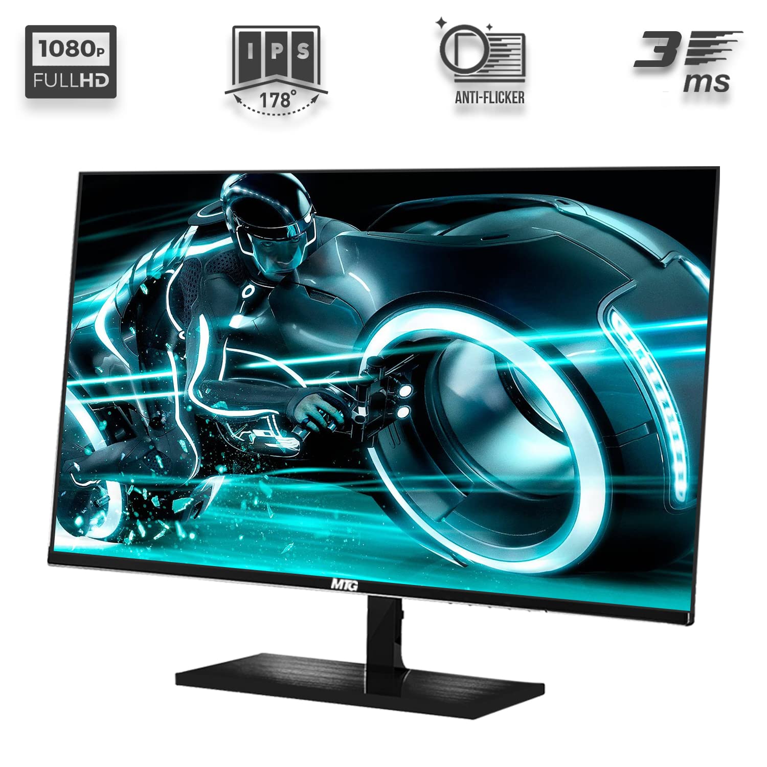 Computer Desktop PC, Intel Core i7, TechMagnet Siwa 8, 16GB RAM, 128GB SSD Boot + 2TB HDD, New MTG Dual 22 Inch Monitor, Gaming Kit with Webcam, WiFi, Win 11 Home (Renewed)