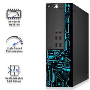 Computer Desktop PC, Intel Core i7, TechMagnet Siwa 8, 16GB RAM, 128GB SSD Boot + 2TB HDD, New MTG Dual 22 Inch Monitor, Gaming Kit with Webcam, WiFi, Win 11 Home (Renewed)