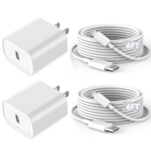fast iphone charger,iphone charger fast charging 2pack quick fast charger 6ft long usb c lightning cable fast charging cord usb charger block adapter for iphone 14 plus/14 promax/13 mini 12/11/xs/ipad