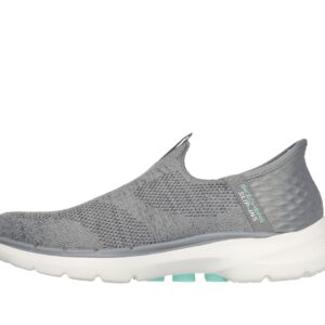 Skechers Women's Hands Free Slip-Ins Go Walk 6-Fabulous View Sneaker, Gray, 8.5