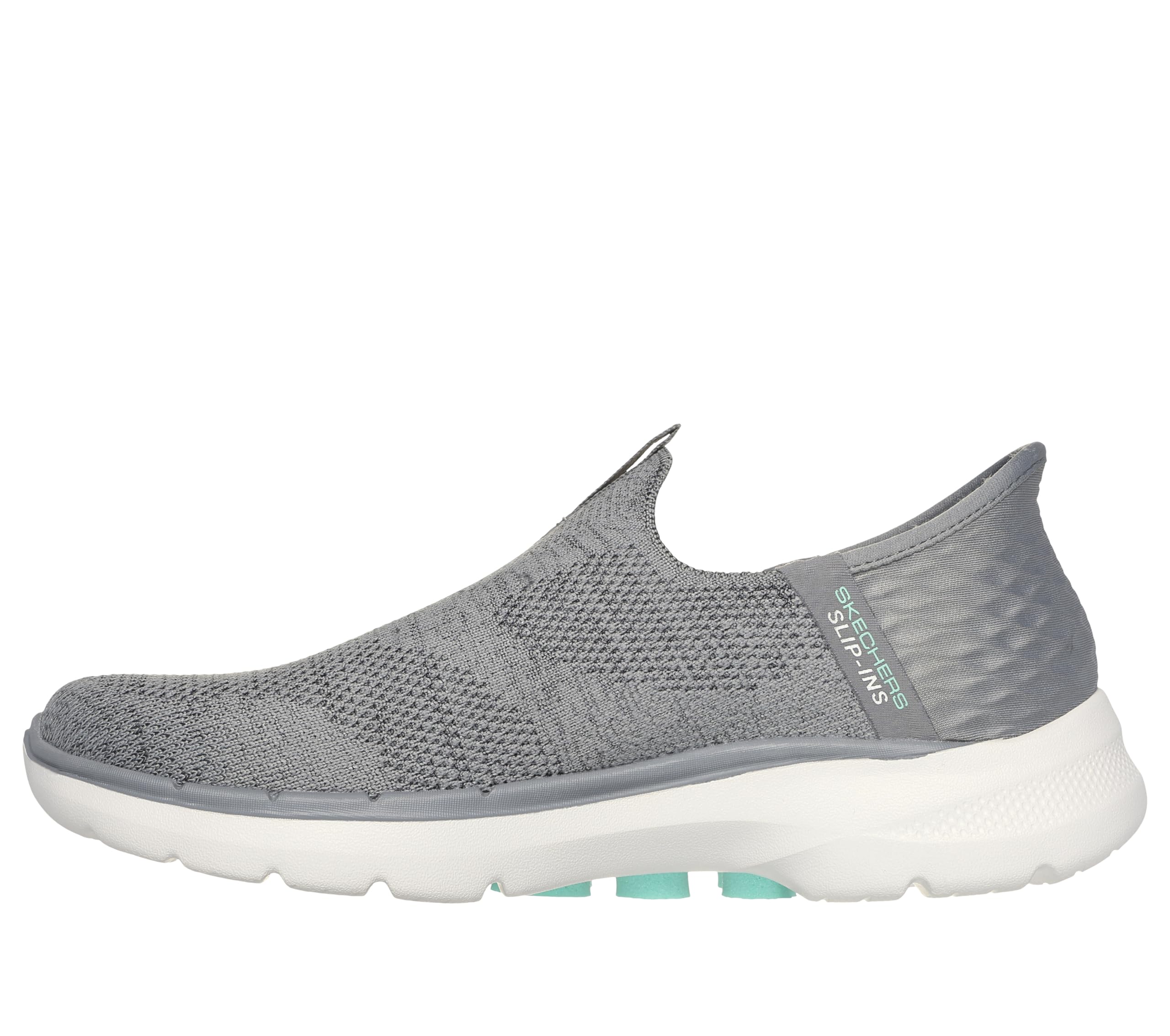 Skechers Women's Hands Free Slip-Ins Go Walk 6-Fabulous View Sneaker, Gray, 8.5