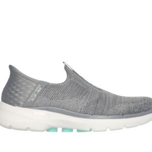 Skechers Women's Hands Free Slip-Ins Go Walk 6-Fabulous View Sneaker, Gray, 8.5