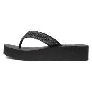 skechers(スケッチャーズ) women sandal, black, 25.0 cm