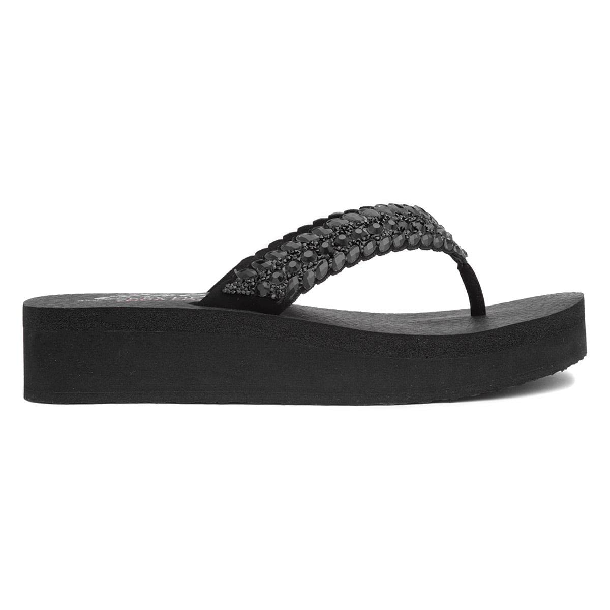 SKECHERS(スケッチャーズ) Women Sandal, Black, 25.0 cm