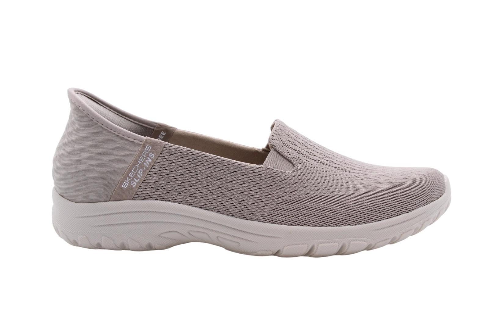 SKECHERS Women's Reggae Fest 2.0-Guiding Light Slip-INS Loafer, Taupe, 7