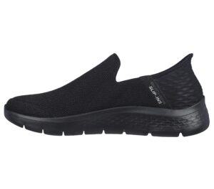 skechers men's gowalk flex hands free slip-ins athletic slip-on casual walking shoes sneaker, black, 9