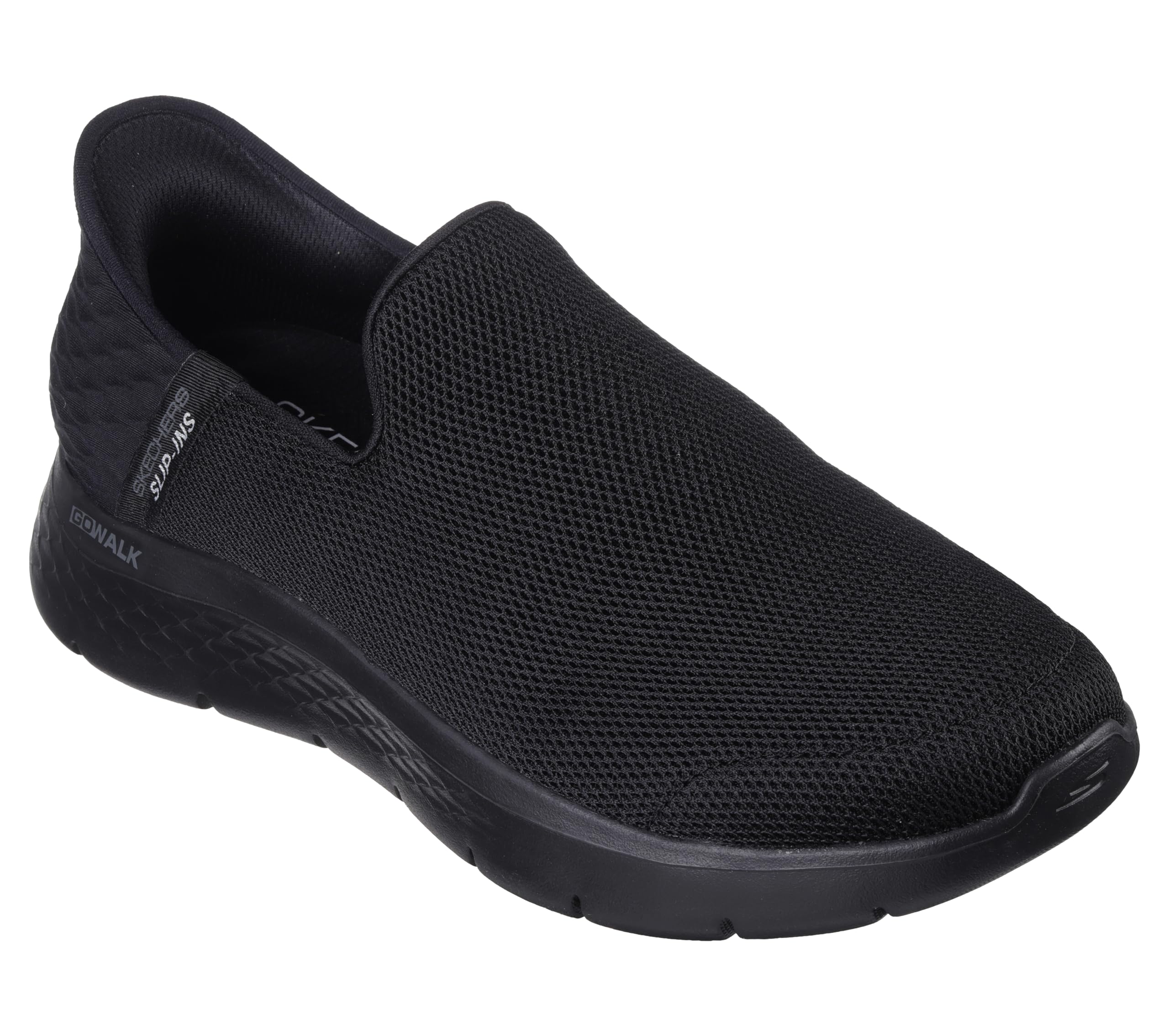 Skechers Men's Gowalk Flex Hands Free Slip-ins Athletic Slip-on Casual Walking Shoes Sneaker, Black, 9