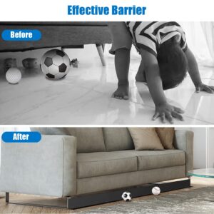 ZIAERKOR Toy Blocker for Under Couch,Gap Bumper Under Sofa Self-Adhesive, Under Bed Blocker for Pets, Avoid Things Sliding Under Furniture, Blocker Sofa Baffle Cuttable PVC 118 inch