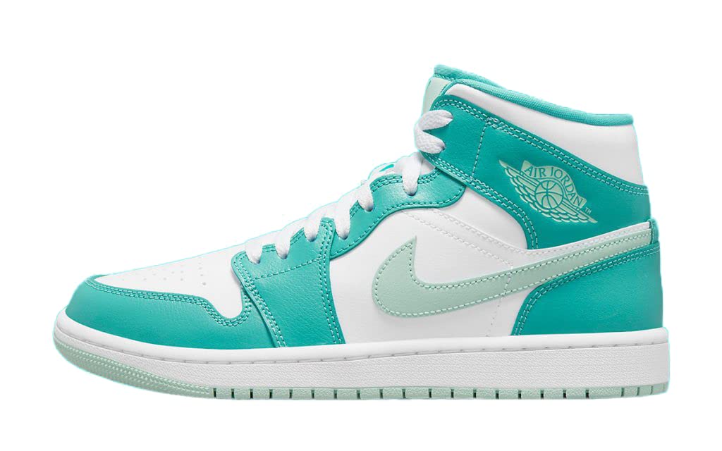 Jordan Womens WMNS Air Jordan 1 Mid DV2229 300 Washed Teal - Size 11W