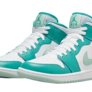 Jordan Womens WMNS Air Jordan 1 Mid DV2229 300 Washed Teal - Size 11W