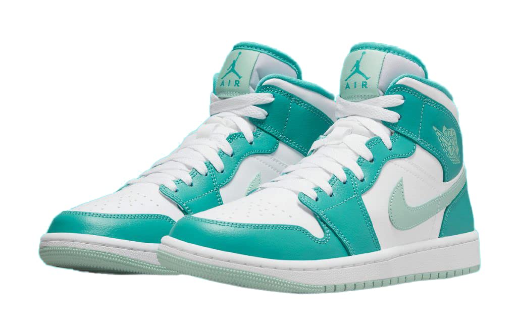 Jordan Womens WMNS Air Jordan 1 Mid DV2229 300 Washed Teal - Size 11W