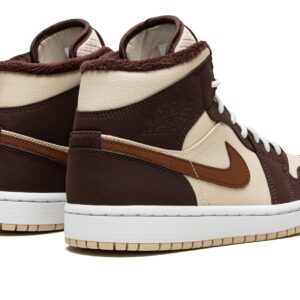 Jordan Womens WMNS Air 1 MID SE DO6699 200 Brown Basalt Fleece - Size 12W