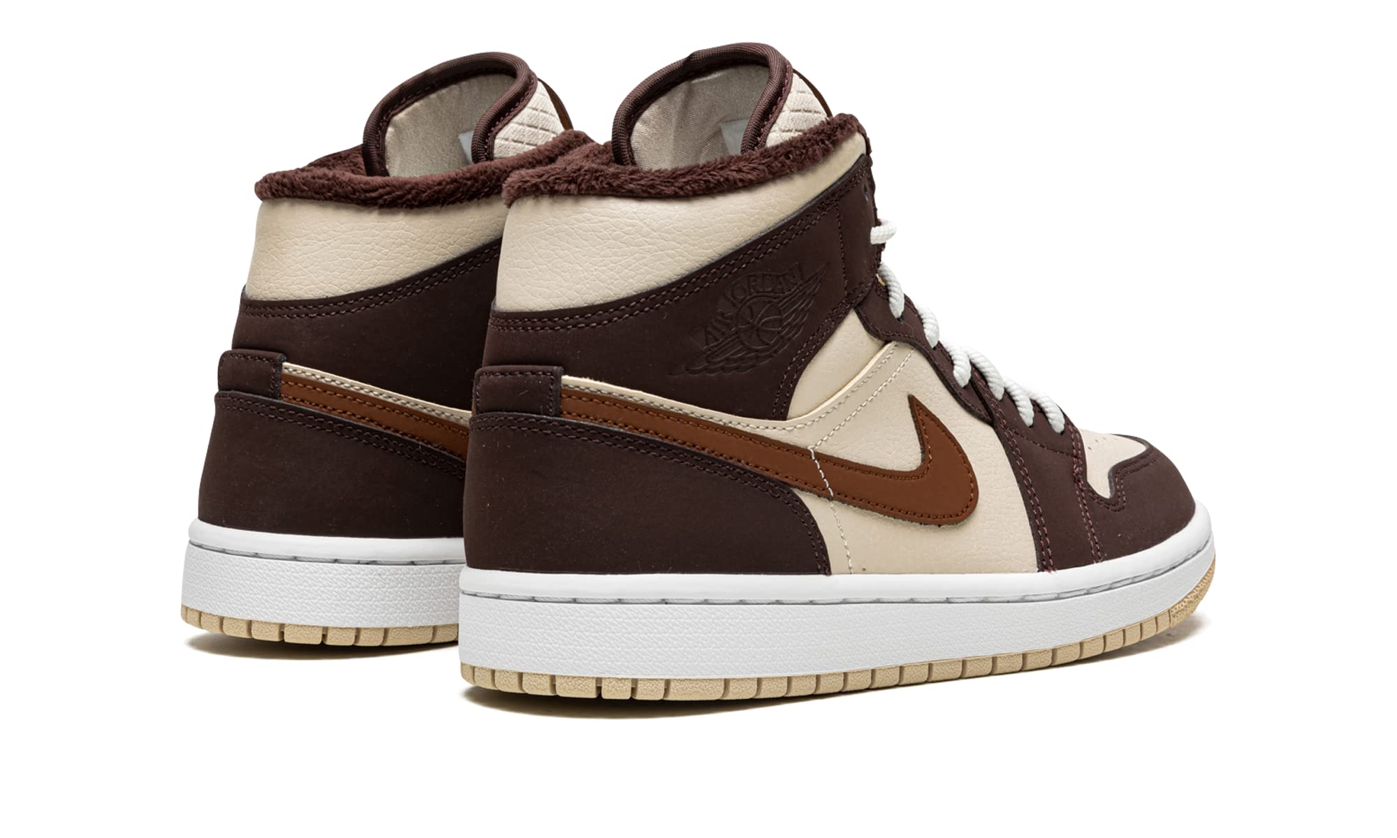 Jordan Womens WMNS Air 1 MID SE DO6699 200 Brown Basalt Fleece - Size 12W