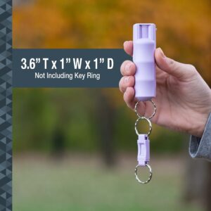 SABRE Pepper Spray, Maximum Police Strength OC Spray, Quick Release Keychain for Easy Carry and Fast Access, Finger Grip for More Accurate and Faster Aim, 0.54 fl oz, Secure and Easy to Use Safety